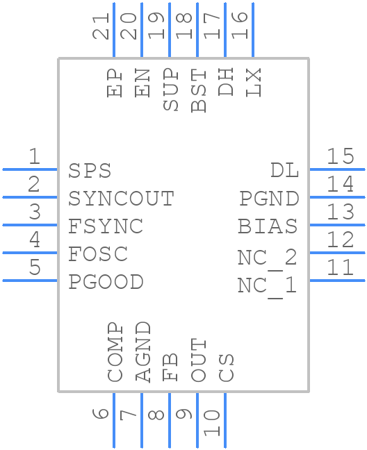 MAX25206ATPB/VY+ - Analog Devices - PCB symbol