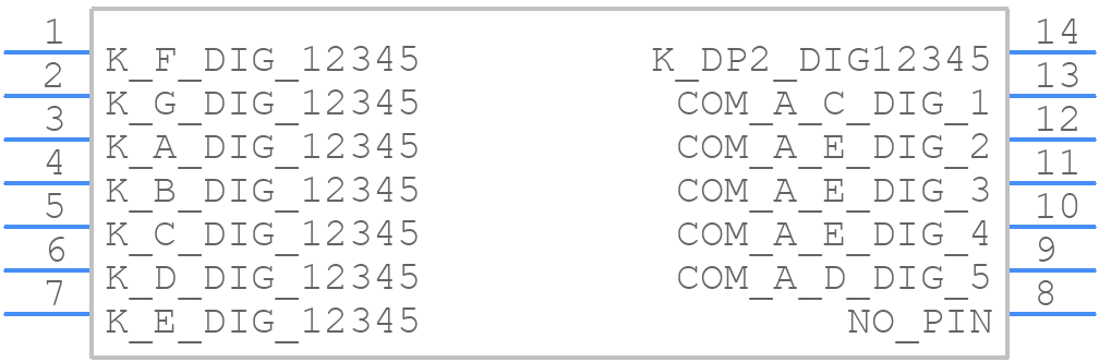 LDQ-M5207RI-USB - Lumex - PCB symbol