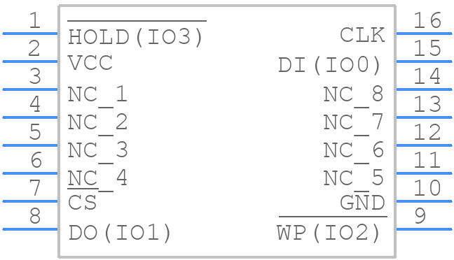 W25N02KVSFIR - Winbond - PCB symbol