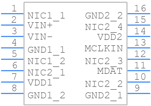 ADUM7702BRWZ-RL7 - Analog Devices - PCB symbol