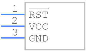 DS1813-10+T&R - Analog Devices - PCB symbol