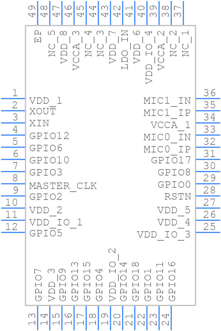 DBM10VT181L4BNI - DSP Group - PCB symbol