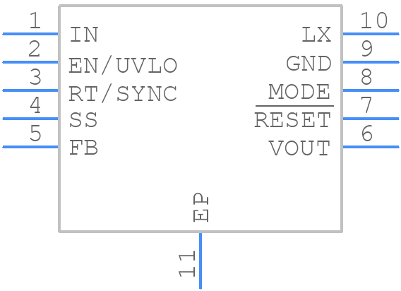 MAX17552BATB+ - Analog Devices - PCB symbol