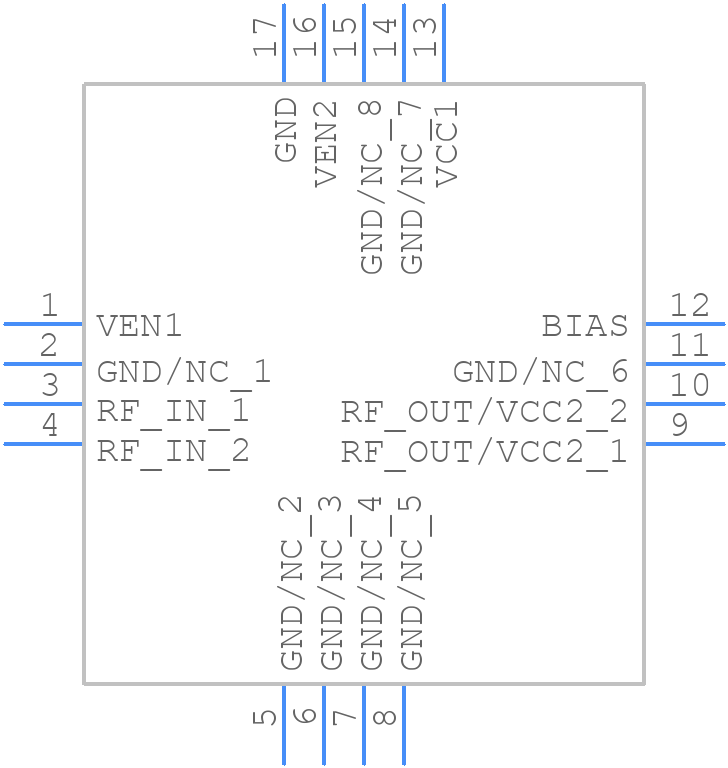 GRF5509 - Guerrilla RF - PCB symbol