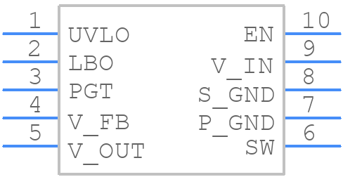 MCP16414-I/UN - Microchip - PCB symbol