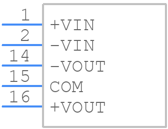 RHV3-0505D/R20 - RECOM Power - PCB symbol