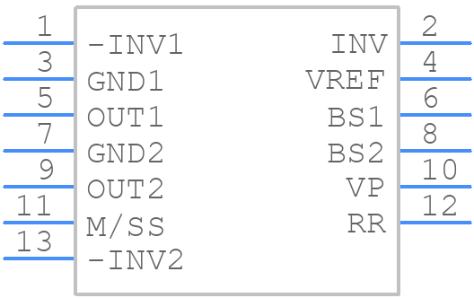 TDA1518BQ - Toshiba - PCB symbol