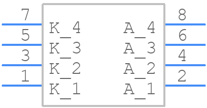 WP934SB/4GD - Kingbright - PCB symbol