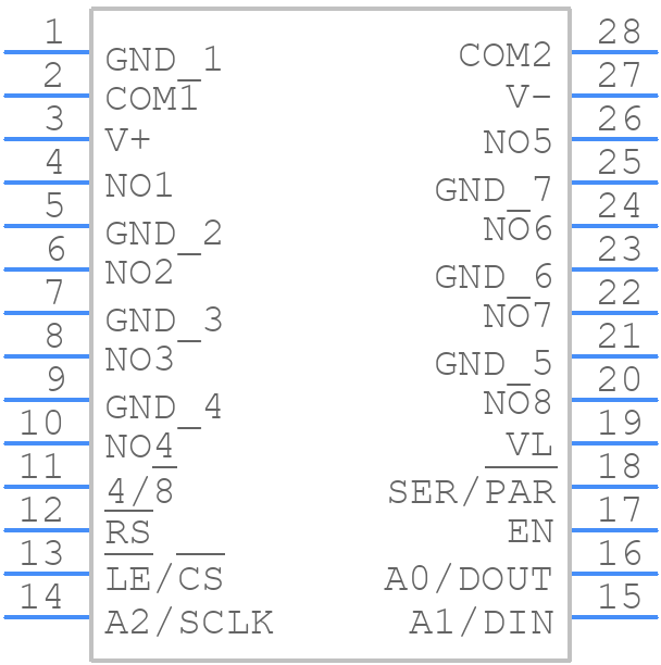 MAX4588CAI - Analog Devices - PCB symbol