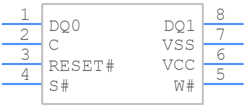 M45PE16-VMW6TG - Alliance Memory - PCB symbol