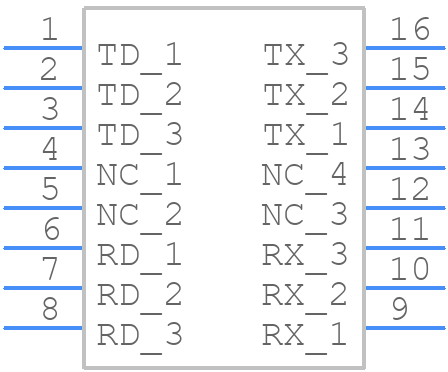 H1601CG - Mentech - PCB symbol
