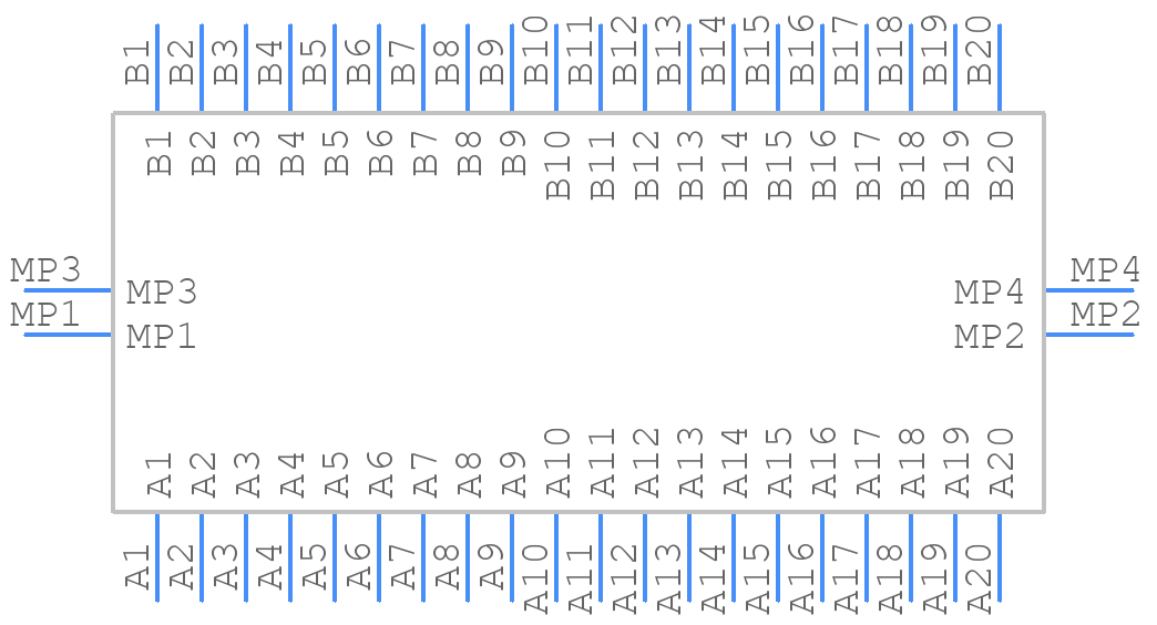M55-6024042R - Harwin - PCB symbol