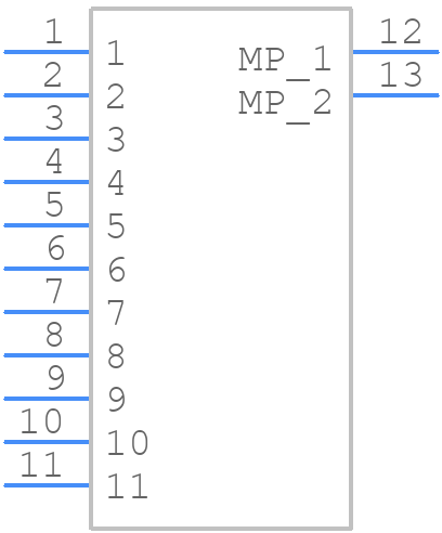 DF3EA-11P-2H(21) - Hirose - PCB symbol