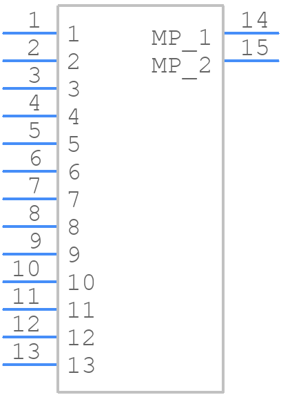 DF3EA-13P-2H(21) - Hirose - PCB symbol