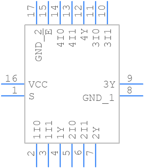 74LVC157ABQ,115 - Nexperia - PCB symbol