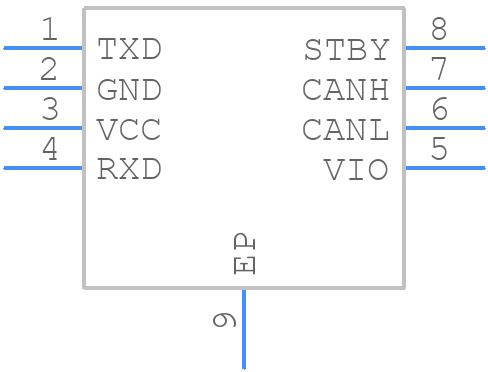 ATA6563-GBQW1-VAO - Microchip - PCB symbol