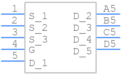 NTMFS5C612NLWFT1G - onsemi - PCB symbol