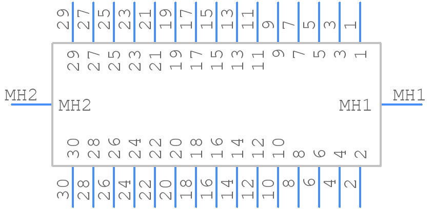 WTB30SAD15SY342 - Molex - PCB symbol