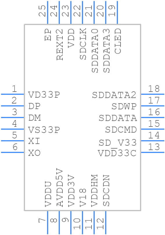 AU6336C52-MIF - Alcor - PCB symbol