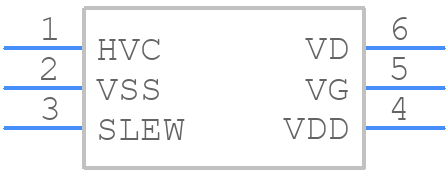 MP6908AGJ-Z - Monolithic Power Systems (MPS) - PCB symbol