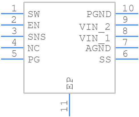 MIC23153-GYMT-TR - Microchip - PCB symbol