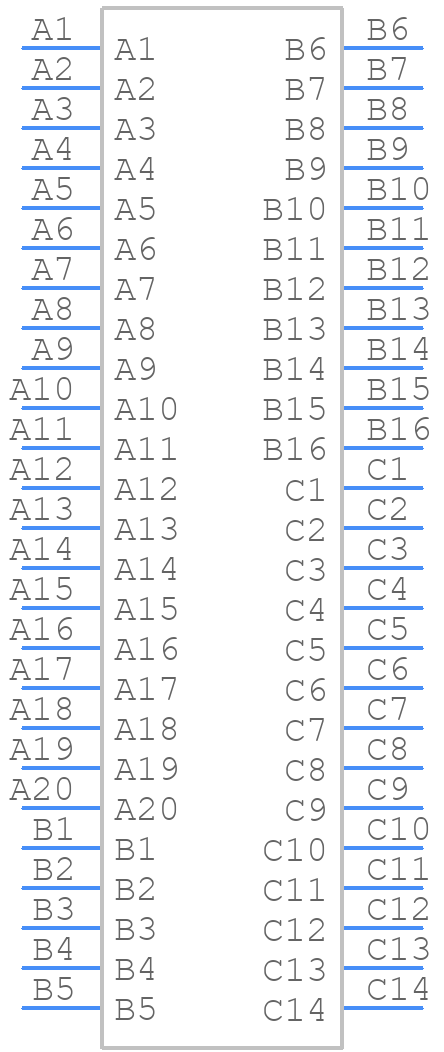34707-3060 - Molex - PCB symbol
