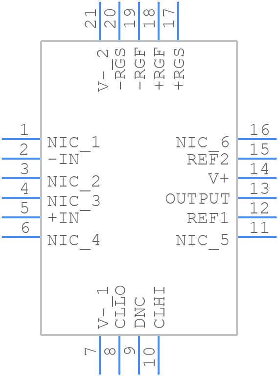 LT6372IUDC-1#PBF - Analog Devices - PCB symbol