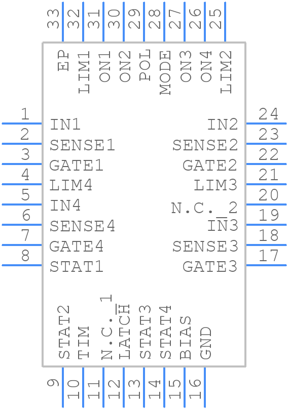 MAX5927AETJ+ - Analog Devices - PCB symbol