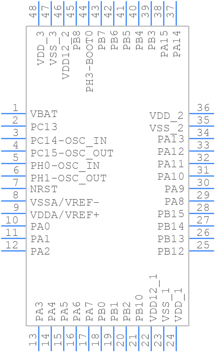 STM32L562CET3P - STMicroelectronics - PCB symbol