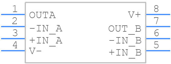 OPA2336PAG4 - Texas Instruments - PCB symbol