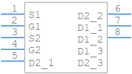 DMT47M2LDVQ-7 - Diodes Incorporated - PCB symbol