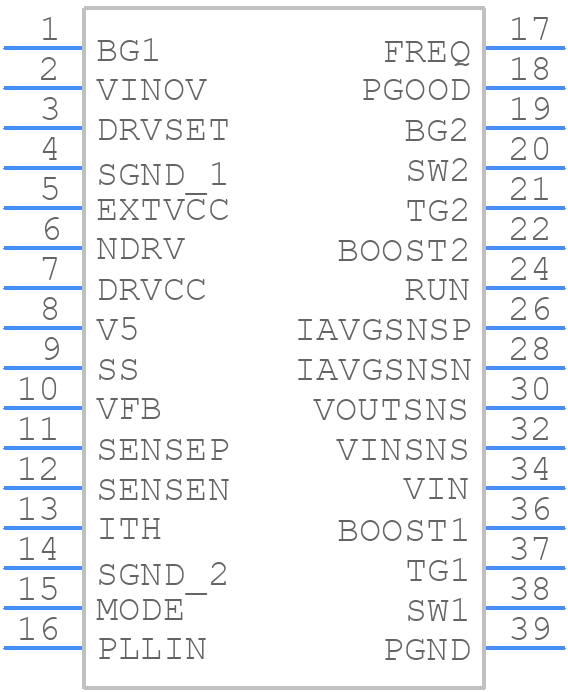LTC3779HFE#TRPBF - Analog Devices - PCB symbol