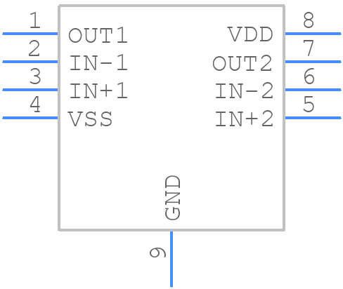 NCS2333MUTBG - onsemi - PCB symbol