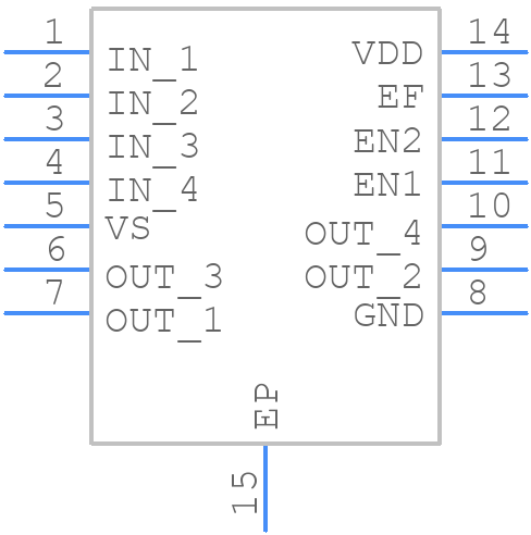 TLE94004EP - Infineon - PCB symbol