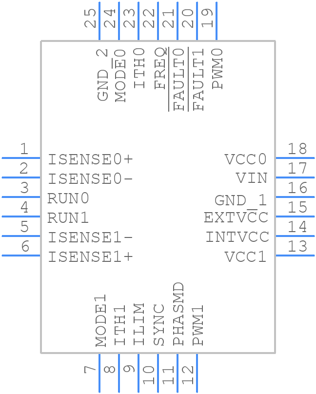 LTC3870EUF-1#PBF - Analog Devices - PCB symbol
