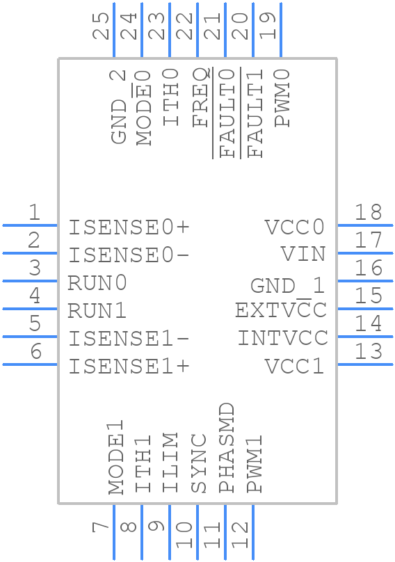 LTC3870EUF-1#TRPBF - Analog Devices - PCB symbol