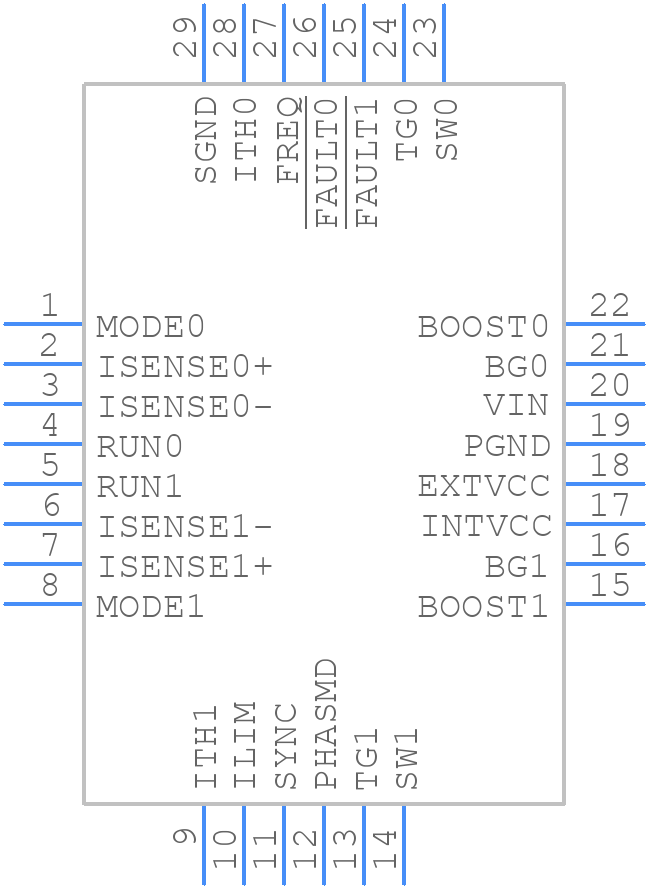 LTC3870IUFD#TRPBF - Analog Devices - PCB symbol