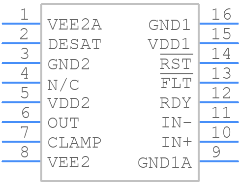 NCD57001FDWR2G - onsemi - PCB symbol