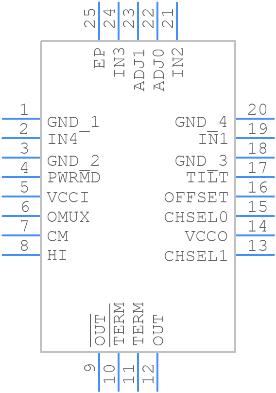 LTC6563 - Analog Devices - PCB symbol