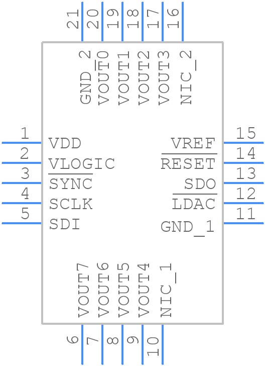 AD5676ACPZ-RL - Analog Devices - PCB symbol