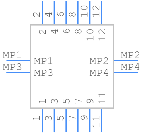 BM23FR0.6-12DP-0.35V(895) - Hirose - PCB symbol