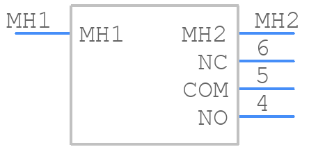 CF-LD-1DC6-AG2W - Nidec Copal - PCB symbol