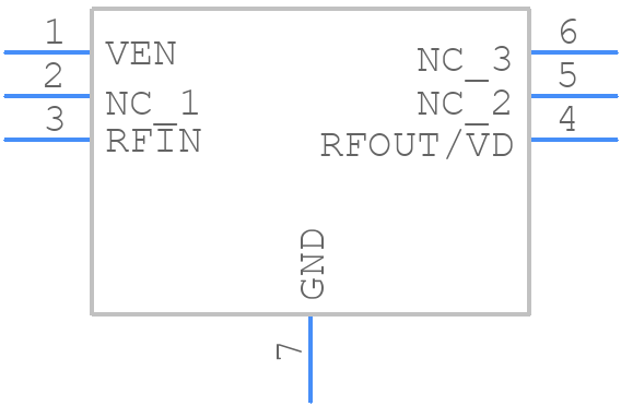 GRF2105 - Guerrilla RF - PCB symbol