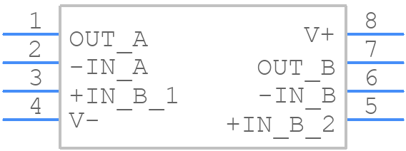LT1464ACS8 - Analog Devices - PCB symbol