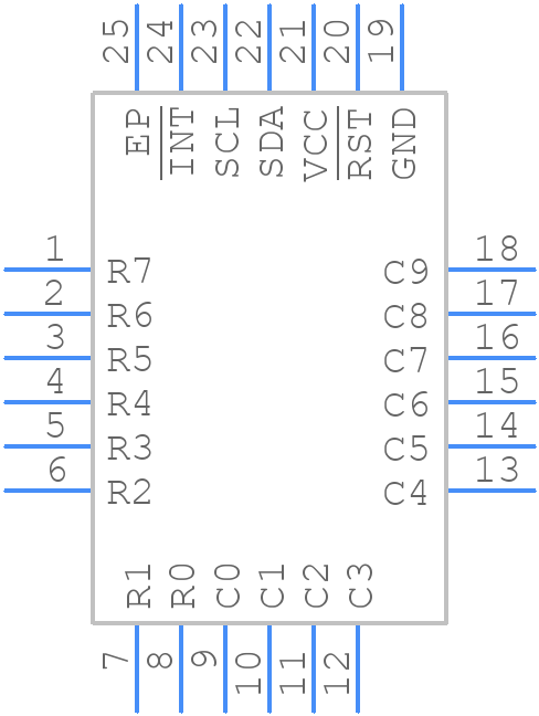 ADP5587ACPZ-1-R7 - Analog Devices - PCB symbol