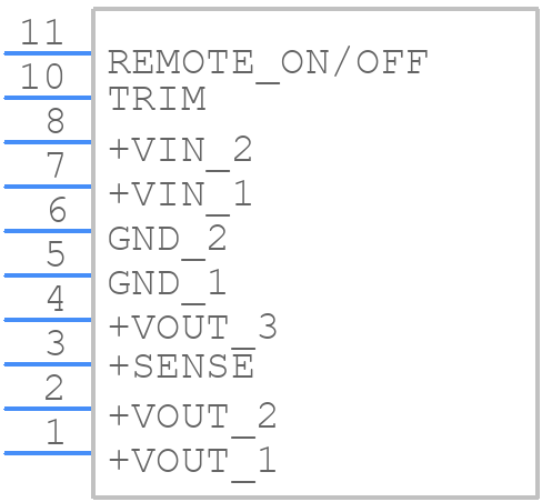 TOS 16-12SIL - Traco Power - PCB symbol