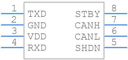 MAX33041EASA+ - Analog Devices - PCB symbol