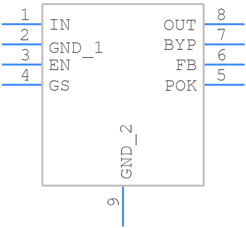 MAX25300BATA/V+ - Analog Devices - PCB symbol
