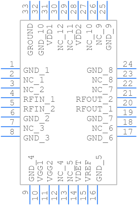 ADPA1105ACGZN - Analog Devices - PCB symbol