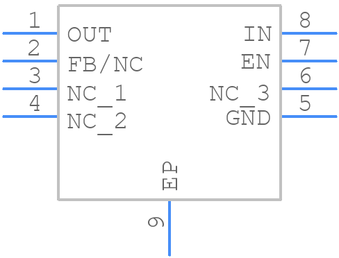 TPS7B8601QDDARQ1 - Texas Instruments - PCB symbol